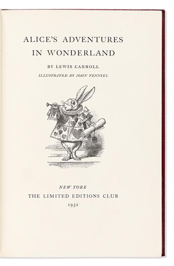 Carroll, Lewis (1832-1898) Alice's Adventures in Wonderland & Through the Looking-Glass. , Each Signed by Alice Hargreaves.